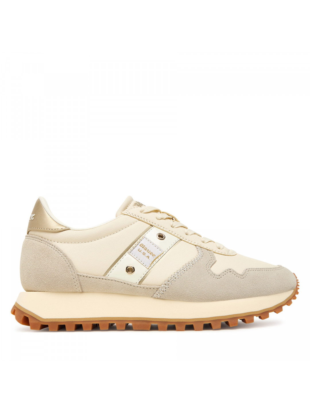 Sneakersy Blauer F5MILLEN03 LES Écru
